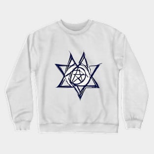 Pentagram Navy Shadow Silhouette Anime Style Collection No. 275 Crewneck Sweatshirt